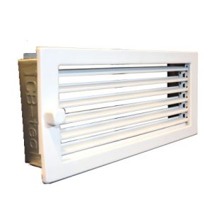 Kiertoilmaritilä takkaan säädettävä